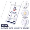 20-Pack One Touch Sleeved-Card Magnetic-Holders - 35PT Trading Card Holders, UV Protection Clear Acrylic Card Cases, Magnet Case Protectors for Game Cards, Baseball Cards, Sports Cards, Standard Cards view 4