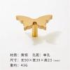 AIDUIXAP Brass Creative Bear Cat Butterfly Shape Furniture Drawer Knobs Cabinet Door Copper Single Hole Handle Children's Cartoon Handle 1Pcs (Color : Butterfly) view 2
