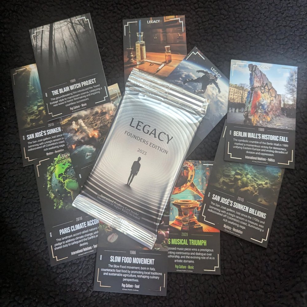 Legacy Cards 2023 Founders Edition - Limited Edition Non-Sport Trading Cards. These are The Final Packs Ever Made - Once Theyre Gone, Theyre Gone!