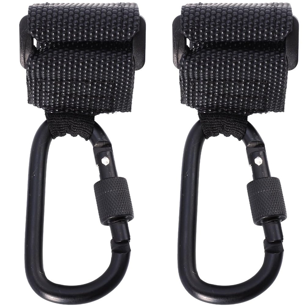 BESTonZON 2pcs Stroller Hooks Non- Pram Hangers for Diaper Bags Lightweight Holders for Strollers Maximum Load for Parents The Go