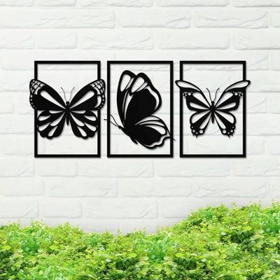 Metal Butterfly Sign, Metal Nature Sign, Housewarming Gift, Wedding Gift, Metal Sign, Metal Gift, Home Decor, Backyard Sign, Metal Wall Art