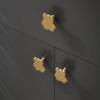 ACLDOYYV Brass Creative Bear Cat Butterfly Shape Furniture Drawer Knobs Cabinet Door Copper Single Hole Handle Children's Cartoon Handle 1Pcs (Color : Cat Left) view 4