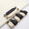 ACLDOYYV 128mm Leather Kitchen Handles Nordic Drawer Cabinet Knobs and Wardrobe Handles Furniture Door Pulls Hardware 1Pcs (Color : 10) view 3