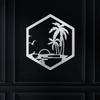 Island Landscape Metal Sign, Island Sunset Metal Sign, Metal Sign, Island, Metal Wall Art, Door Hanger, Home Decor, Backyard Sign view 2
