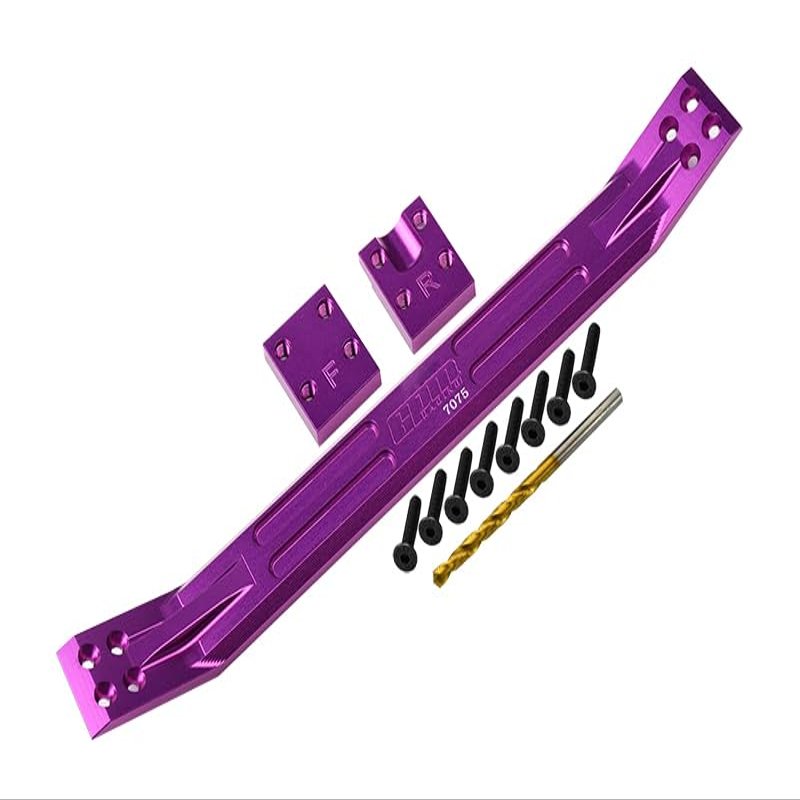 Aluminum 7075 Alloy Chassis Plate for Traxxas 1:5 X Maxx 6S / X Maxx 8S Monster Truck Upgrades - Purple