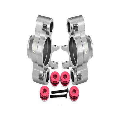 Aluminum 7075 Alloy Front Axle Carriers for Traxxas 1/10 E-Revo 2.0 VXL Brushless 86086-4 Upgrades - Silver
