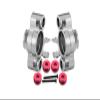 Aluminum 7075 Alloy Front Axle Carriers for Traxxas 1/10 E-Revo 2.0 VXL Brushless 86086-4 Upgrades - Silver view 1