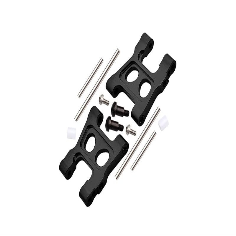 Aluminum 7075 Alloy Front Or Rear Lower Suspension Arms for Traxxas 1/18 4WD LaTrax Rally 75054 Upgrade Parts - Black