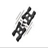 Aluminum 7075 Alloy Front Or Rear Lower Suspension Arms for Traxxas 1/18 4WD LaTrax Rally 75054 Upgrade Parts - Black view 1