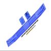 Aluminum 7075 Alloy Chassis Plate for Traxxas 1:5 X Maxx 6S / X Maxx 8S Monster Truck Upgrades - Blue view 1