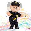 PowerPals Singing Dancing Police Teddy Bear Playing Bad Boys What You Gonna Do Song  Musical Interactive Stuffed Animal Plush Cop Toy for Birthday, Valentines Day Gifts for Kids & Adults, 14 Inch view 1