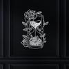 Metal Hourglass Sign, Metal Sign, Silver Metal Sign, Hourglass Art, Housewarming Gift, Metal Wall Art, Outdoor Sign, Outdoor Decor view 2