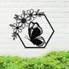 Metal Butterfly Sign, Metal Nature Sign, Housewarming Gift, Wedding Gift, Metal Sign, Metal Gift, Home Decor, Backyard Sign, Metal Wall Art view 1