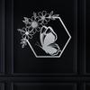 Metal Butterfly Sign, Metal Nature Sign, Housewarming Gift, Wedding Gift, Metal Sign, Metal Gift, Home Decor, Backyard Sign, Metal Wall Art view 2