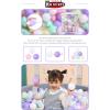 Heopeis Ball Pit Balls Pack of 200 - Star and Round Set BPA Free Phthalate Free Non-Toxic Crush Proof Play Balls Soft Plastic Balls for Toddlers Baby Kids Birthday Pool Tent Party view 2