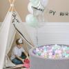 Heopeis Ball Pit Balls Pack of 200 - Star and Round Set BPA Free Phthalate Free Non-Toxic Crush Proof Play Balls Soft Plastic Balls for Toddlers Baby Kids Birthday Pool Tent Party view 4