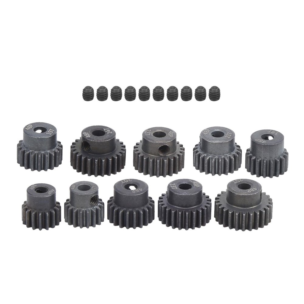16T25T 7075 48P Steel RC Car Motor Gear Pinion Set 1/8 1/10 Brushless Motor Kit