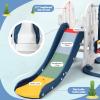 7 in 1 Toddler Slide and Swing Set, Kids Freestanding Slide Climber with Adjustable Swing and Basketball Hoop, Soccer Golf and Ring Toss Game, Indoor Outdoor Playset for Toddlers Age 1-3 view 2