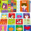 110 PCS Early Learning Flashcards, Double Sided Cards- Alphabet, Numbers, Foods, Animals, Shapes, Colors, Home Object with 4 Reclosable Rings, Learning Tool for Pre-K Kindergarten Toddlers view 1