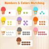 GAMENOTE Magnetic Color & Number Maze - Educational Wooden Color Matching Learning Counting - Toddler Fine Motor Skills Toys for Boys and Girls 3, 4, 5 Years Old view 3