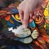 Jigsaw Puzzle 1000 Pieces for Adults Stained Glass Printed Cat Wood Puzzles Educational Brain Toys 21219678 view 4