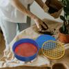 Toddmomy Soil Sieve Set with 3 Plastic Mesh Screens 4.17 Inch Garden Soil Sifter for Rock Screening Sand Sifting Lightweight Easy-Clean Handheld Sifting Pan view 3