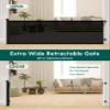 34'' Tall 122'' Extra Wide Retractable Baby Gates (Black) view 2