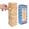 Offelec Wooden Blocks Stacking Games - 54 pcs Tumbling Tower Blocks Game for Kids & Adults, Family Board Games, Montessori Toys with Natural Wood Blocks, Portable Stacking Toys Party Games view 1