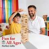 Offelec Wooden Blocks Stacking Games - 54 pcs Tumbling Tower Blocks Game for Kids & Adults, Family Board Games, Montessori Toys with Natural Wood Blocks, Portable Stacking Toys Party Games view 4