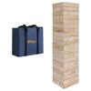Offelec Tumbling Tower Blocks Games,Large Wooden Blocks Stacking Game for Kids Adults Family Classic Stacking Board Games for Indoor Outdoor Backyard Lawn Stack to Over 3.2Ft- 60pcs with Carrying Bag view 1