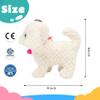 Cuteoy Walking White Dog Stuffed Animal Talking Wagging Nodding Educational Plush Puppy Toy Electric Interactive Animated Plushies for Girls Boys Birthday view 3