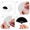 18pcs Black Glitter Folding Fan Dessert Cupcake Topper Retro Elegance Traditional Wedding Theme Decor Supplies Girls Woman Happy Birthday Party Decorations view 4