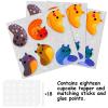 18pcs Glitter Cute Slug Dessert Cupcake Topper Sticky Stretch Slug Theme Baby Shower Girls Boys Happy Birthday Party Decor Supplies Decorations view 3