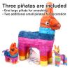 Cinco De Mayo 21" Large Donkey Pinata for Kids Birthday Party Pinatas Fiesta Taco Party Supplies Luau Event Photo Props Mexican Theme Decoration Carnivals Festivals Taco Tuesday Event view 4