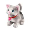 Cuteoy Walking Grey Cat Stuffed Animal Talking Wagging Nodding Educational Plush Kitty Toy Electric Interactive Animated Plushies for Girls Boys Birthday, 7" view 1