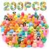 200 Pack Rubber Ducks in Bulk, Jeep Ducks for Ducking, Ducks for Jeeps Assorted, Bath Toys Floater Duck for Kids, Baby Showers Accessories Party Favors view 1