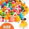 200 Pack Rubber Ducks in Bulk, Jeep Ducks for Ducking, Ducks for Jeeps Assorted, Bath Toys Floater Duck for Kids, Baby Showers Accessories Party Favors view 3
