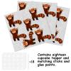 18pcs Red Glitter Cute Panda Dessert Cupcake Topper Anime Animal Theme Decor Supplies Baby Shower Boys Girls Happy Birthday Party Decorations view 3