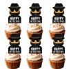 18pcs Glitter Dessert Cupcake Topper Mystery Crime Clue Evidence Detective Agent Theme Happy Birthday Party Decor Supplies Decorations view 1