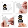 18pcs Glitter Dessert Cupcake Topper Mystery Crime Clue Evidence Detective Agent Theme Happy Birthday Party Decor Supplies Decorations view 4