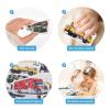 CHEFAN Vehicle Felt Board Story Pieces Precut Flannel Figures Cars Train Planes Boats Transportation, Sea Land Sky Themed Toys for Preschool 28 Pcs view 3