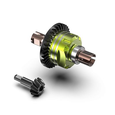 AMORIL Upgraded Aluminum Differential with 34T CNC Gear & S2 and 11T CNC Input Gear for Mini 1/10 Remote Control Truck RZ001G-A,Part Number R11140