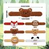 12 PCS Stuffed Animal Slap Bracelets Plush Animal Slap Bracelets Cute Wrist Slap Band Toy Wrist Animals Wrist Pets Slap Bracelet Wrist Toy for Boys Girls Easter Birthday Gifts Party Favors 6 Styles view 2