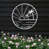Custom Island Landscape Metal Sign, Island Sunset Metal Sign, Metal Sign, Island, Metal Family Sign, Door Hanger, Home Decor, Backyard Sign view 2
