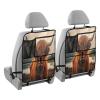 FLildon Car Seat Protector with Organizer - Highland Cow Back Seat Protector Kick Mats, Waterproof Back Seat Protector with Mesh Pockets & Tablet Holder view 1