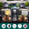 FLildon Car Seat Protector with Organizer - Highland Cow Back Seat Protector Kick Mats, Waterproof Back Seat Protector with Mesh Pockets & Tablet Holder view 4