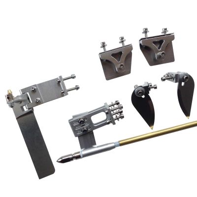 RC Boat Parts 4mm Flexible Shaft + Shaft Bracket + 95mm Water Absorbing Rudder + Pressure Water Plate + Water Jet Brushless Electric Boat Accessories
