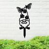 Metal Yard Sign, Metal Lawn Gnome, Yard Sign, Yard Gnome, Garden Decor, Yard Sign with Stakes, Lawn Mounted Plaque, Lawn Sign, Metal Art view 1
