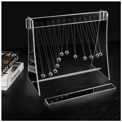 Pendulum Wave Mach Wave :wavemachine of mach,12 Balls Desktop Decoration for Home, Office, Etc (Clear)