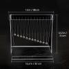 Pendulum Wave Mach Wave :wavemachine of mach,12 Balls Desktop Decoration for Home, Office, Etc (Clear) view 2